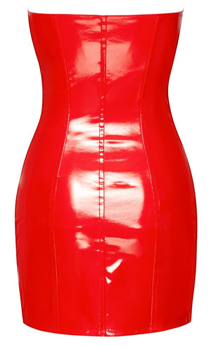 Vinyl Dress red XL