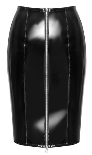 Vinyl Skirt Zip black M