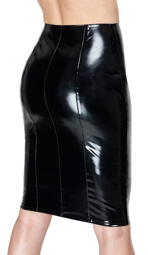Vinyl Skirt Zip black S