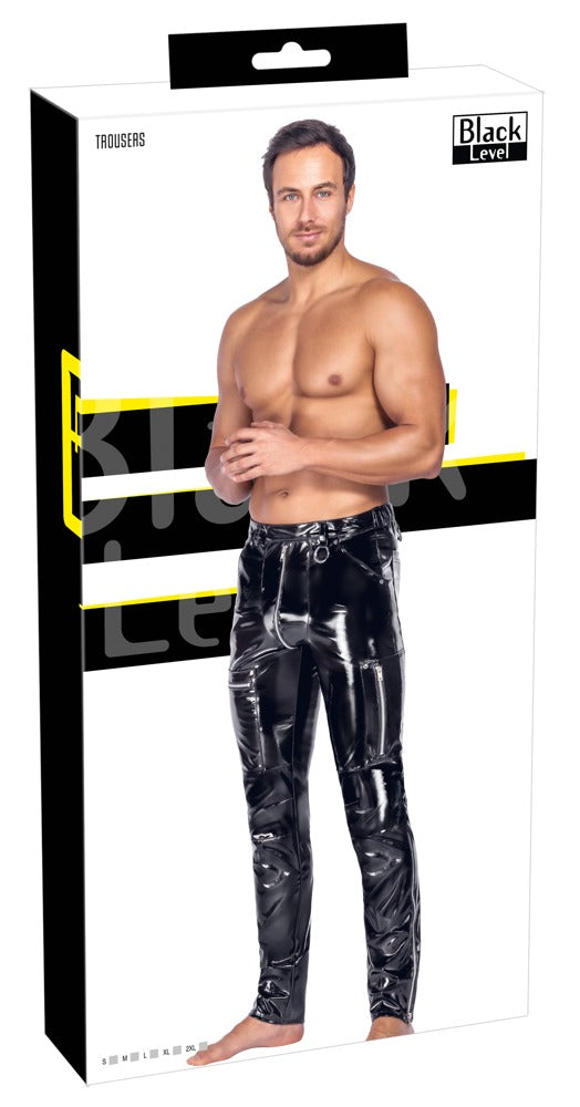 Men's Vinyl Trousers L