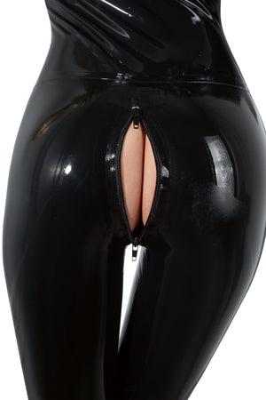 Latex Catsuit black M