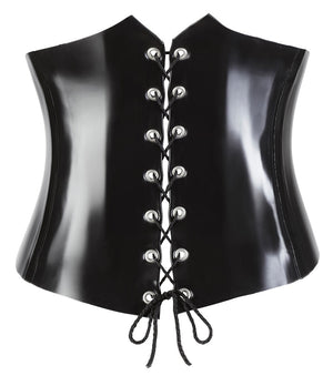 Latex Waist Cincher black XL