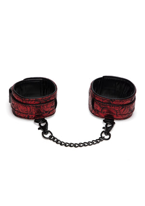Menottes de chevilles réversibles en cuir PU
