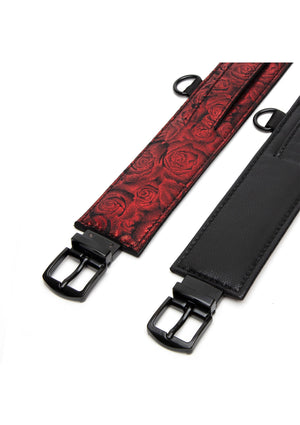 Menottes de chevilles réversibles en cuir PU