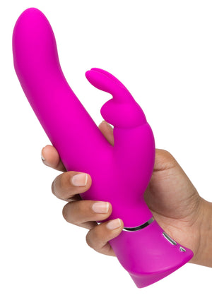 Vibromasseur rabbit courbé à va-et-vient