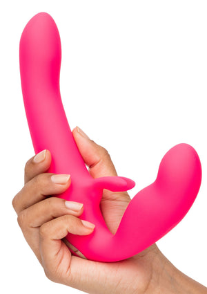 Strap-on sans harnais vibrant