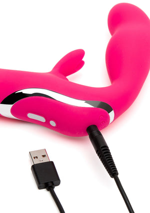 Strap-on sans harnais vibrant