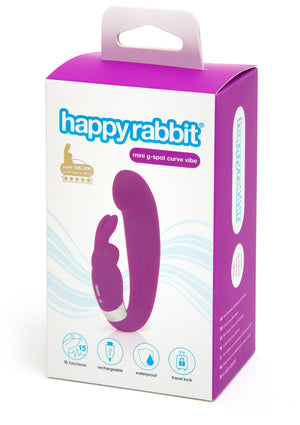 Vibromasseur rabbit courbé point G et clitoris
