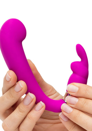 Vibromasseur rabbit courbé point G et clitoris