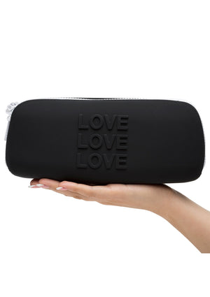 Pochette de rangement zippée en silicone, taille moyenne