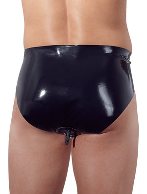 Men's Latex Briefs with Plug L