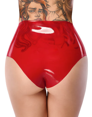 Latex Briefs red S