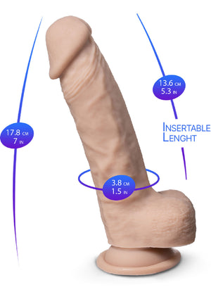 Gode réaliste Real Skin Modèle 1 - 7 pouces