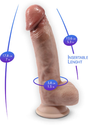 Gode réaliste Premium Modèle 1 - 7 pouces