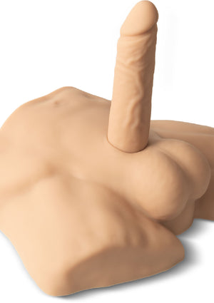 Demi-torse masturbateur en silicone - petit format