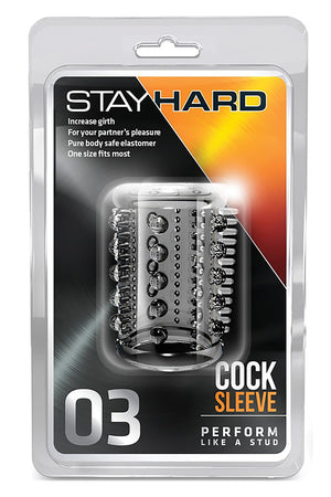 STAY HARD COCK SLEEVE 03 CLEAR