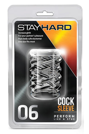 STAY HARD COCK SLEEVE 06 CLEAR
