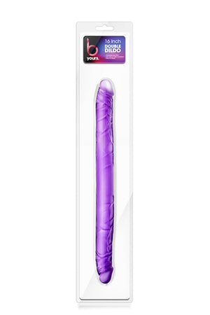 B YOURS 16 INCH DOUBLE DILDO PURPLE