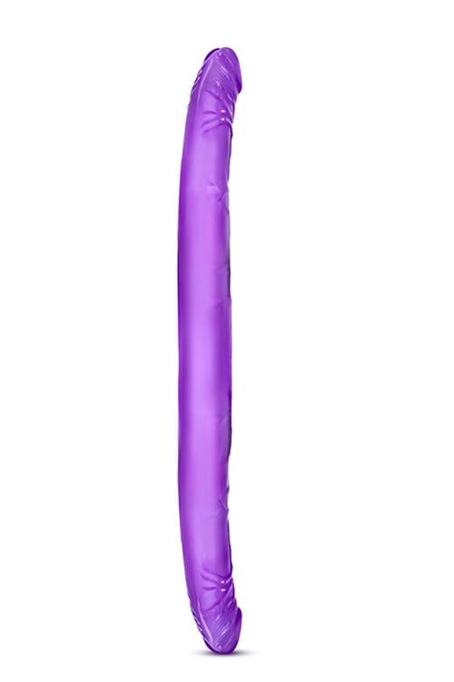 B YOURS 16 INCH DOUBLE DILDO PURPLE