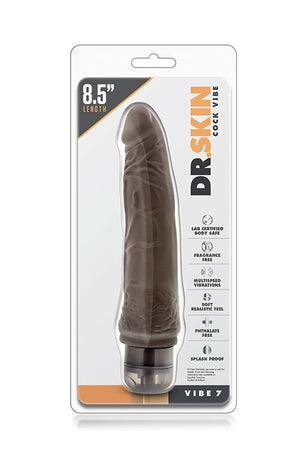 DR. SKIN COCK VIBE 7 INCH CHOCOLATE