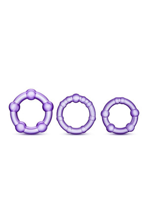 STAY HARD BEADED COCKRINGS PURPLE