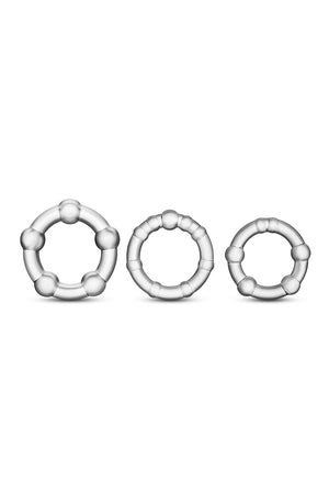 STAY HARD BEADED COCKRINGS CLEAR