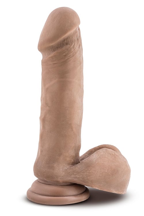 AU NATUREL 8 INCH SENSA FEEL DILDO LATIN