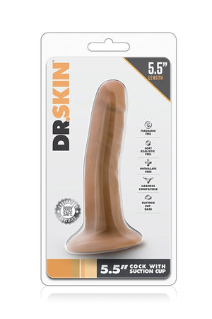 DR. SKIN 5.5 INCH COCK WITH SUCTION CUP