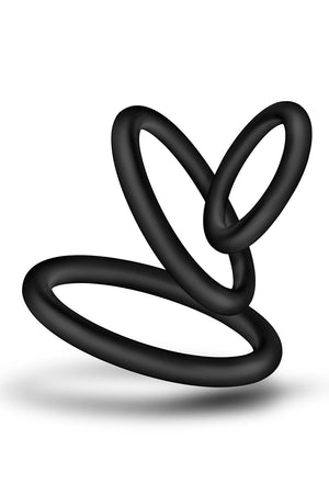 PERFORMANCE VS4 COCK RING SET BLACK