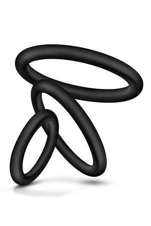 PERFORMANCE VS4 COCK RING SET BLACK