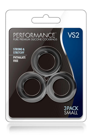 PERFORMANCE VS2 COCK RINGS SMALL BLACK