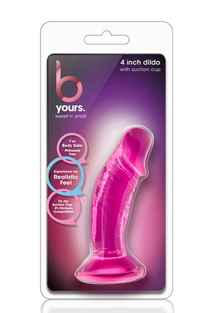 B YOURS SWEET N SMALL 4 INCH DILDO PINK