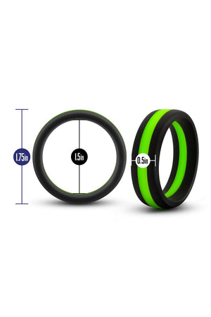 PERFORMANCE SILICONE GO PRO COCK RING BLACK/GREEN