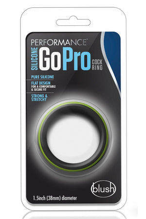 PERFORMANCE SILICONE GO PRO COCK RING BLACK/GREEN