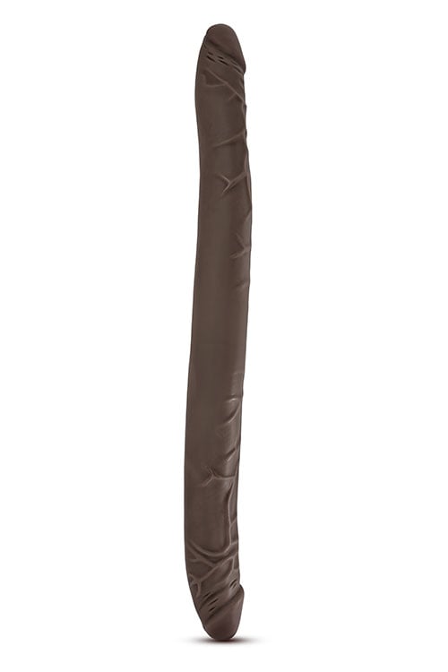 DR. SKIN 16 INCH DOUBLE DILDO CHOCOLATE