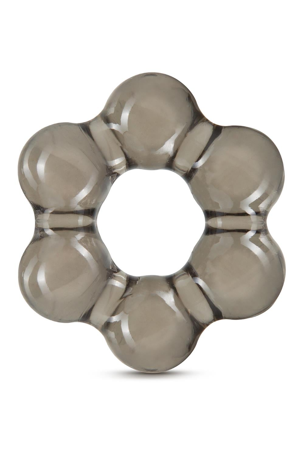 STAY HARD THICK BEAD COCK RING BLACK