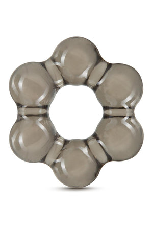 STAY HARD THICK BEAD COCK RING BLACK