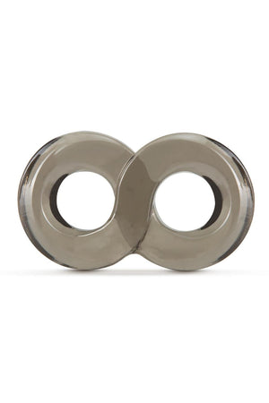 STAY HARD COCK RING AND BALL STRAP BLACK