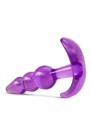 B YOURS TRIPLE BEAD ANAL PLUG PURPLE