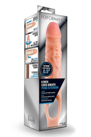 PERFORMANCE 9 INCH COCK SHEATH EXTENDER