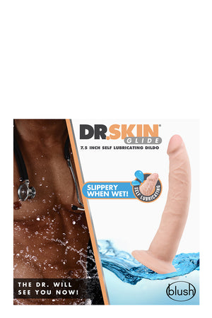 DR. SKIN 7 INCH SELF LUBRICATING DILDO