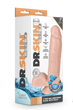 DR. SKIN 7 INCH SELF LUBRICATING DILDO