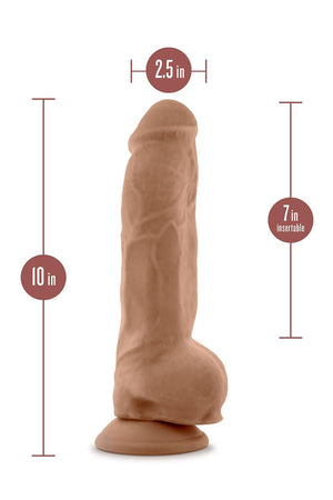 AU NATUREL BIG BOY 10 INCH DILDO MOCHA
