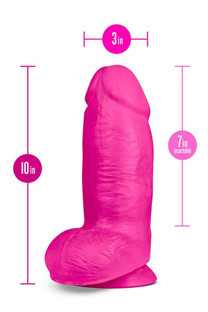 AU NATUREL BOLD CHUB 10 INCH DILDO PINK