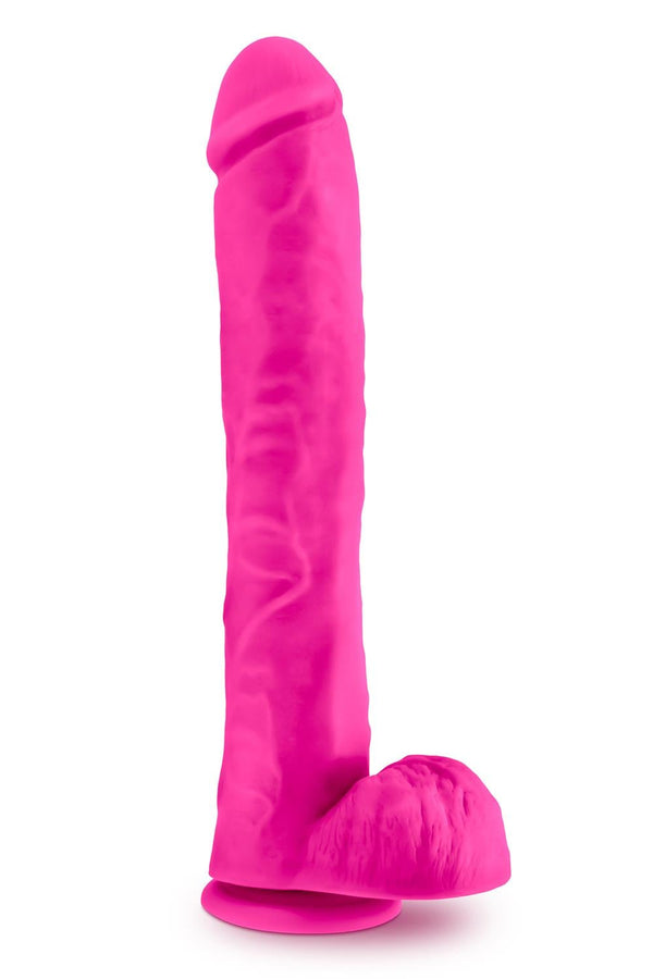 AU NATUREL BOLD DADDY 14 INCH DILDO PINK