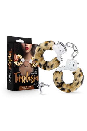 TEMPTASIA BEGINNER CUFFS LEOPARD