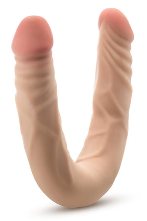 DR. SKIN PLUS 14” POSABLE DOUBLE DONG BEIGE