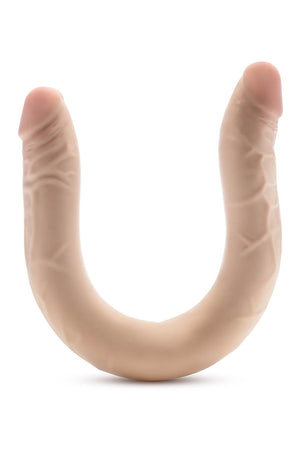 DR. SKIN PLUS 16.5” POSABLE DOUBLE DONG BEIGE