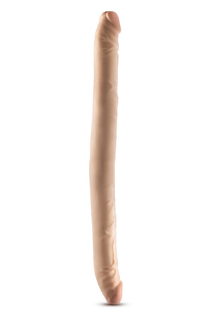DR. SKIN PLUS 16.5” POSABLE DOUBLE DONG BEIGE
