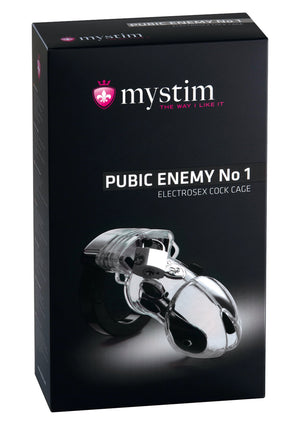 Cage de chasteté électrostimulation Pubic Enemy No. 1